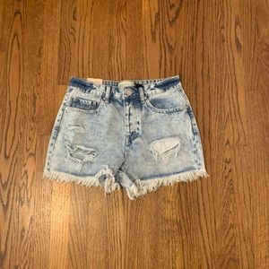 ban jara super high rise loose fit jean shorts